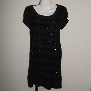 Black Sequin Dress Size: 7/8